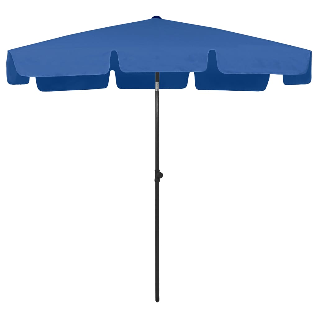 

vidaXL Strandparasol 200x125 cm azuurblauw