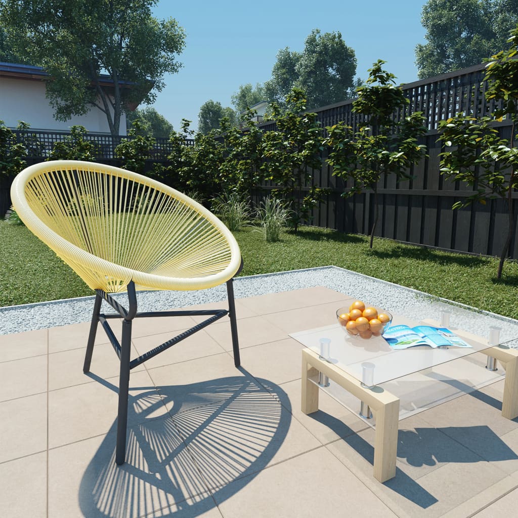 vidaXL Acapulco-Gartenstuhl Poly Rattan Beige