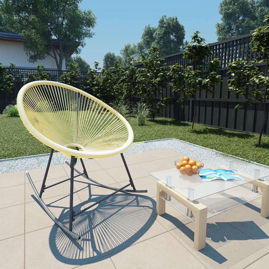 vidaXL Acapulco-Gartenstuhl Poly Rattan Beige