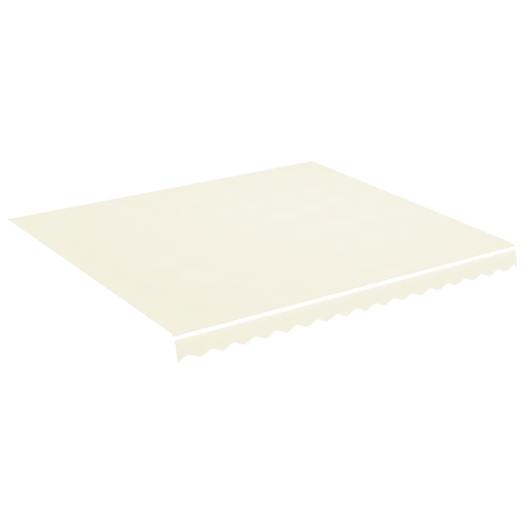 vidaXL Vervangingsdoek voor luifel 4x3,5 m crèmekleurig