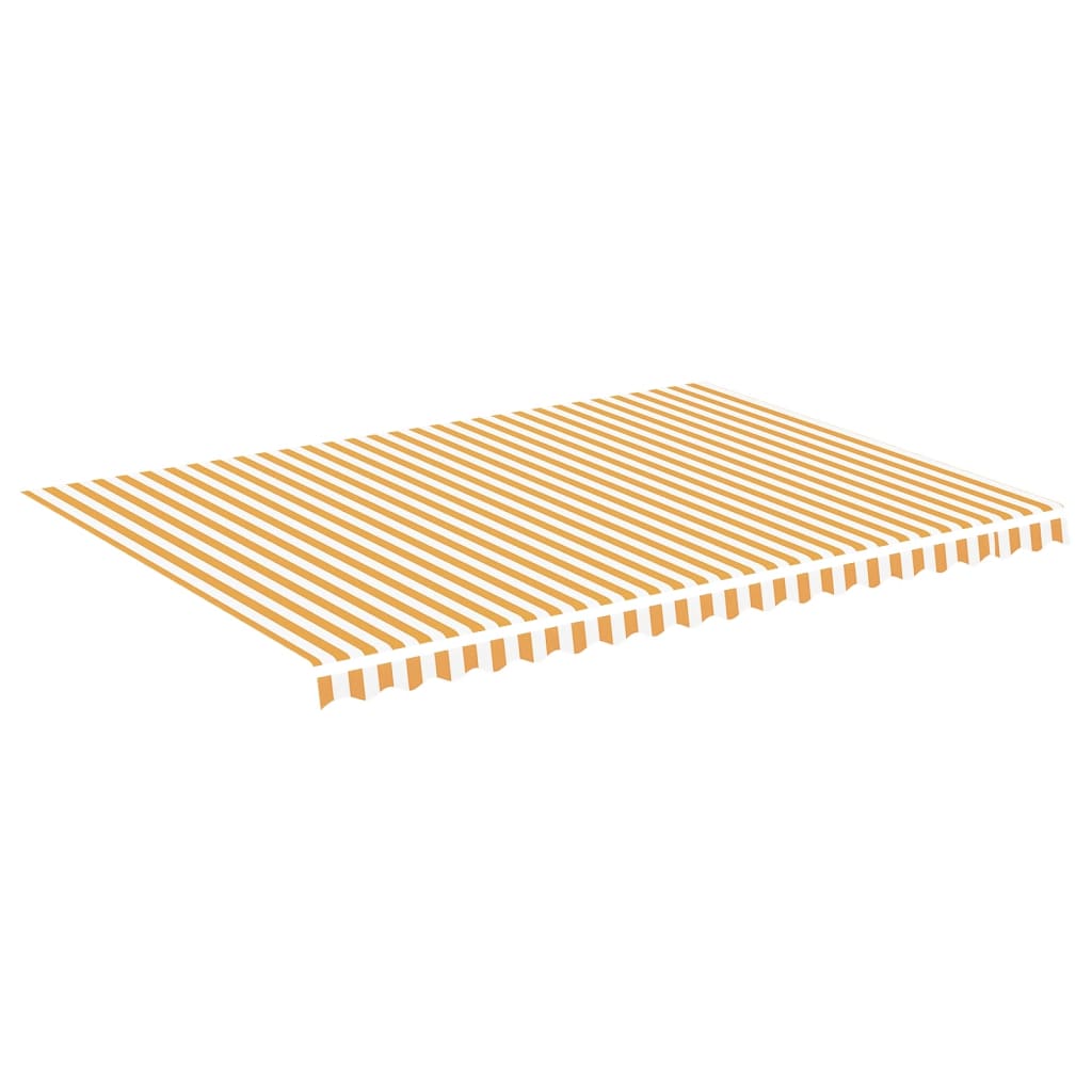 vidaXL Náhradní plachta na markýzu žluto-bílá 5 x 3,5 m