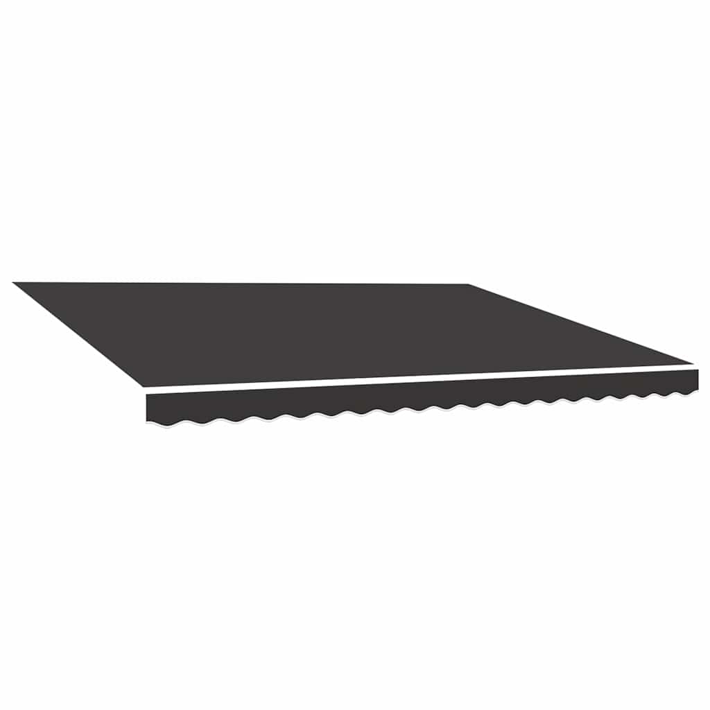 vidaXL Náhradní plachta na markýzu antracitová 400 x 350 cm polyesterová