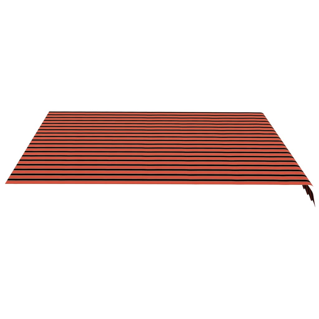 vidaXL Tissu de remplacement pour auvent Orange et marron 4x3,5 m