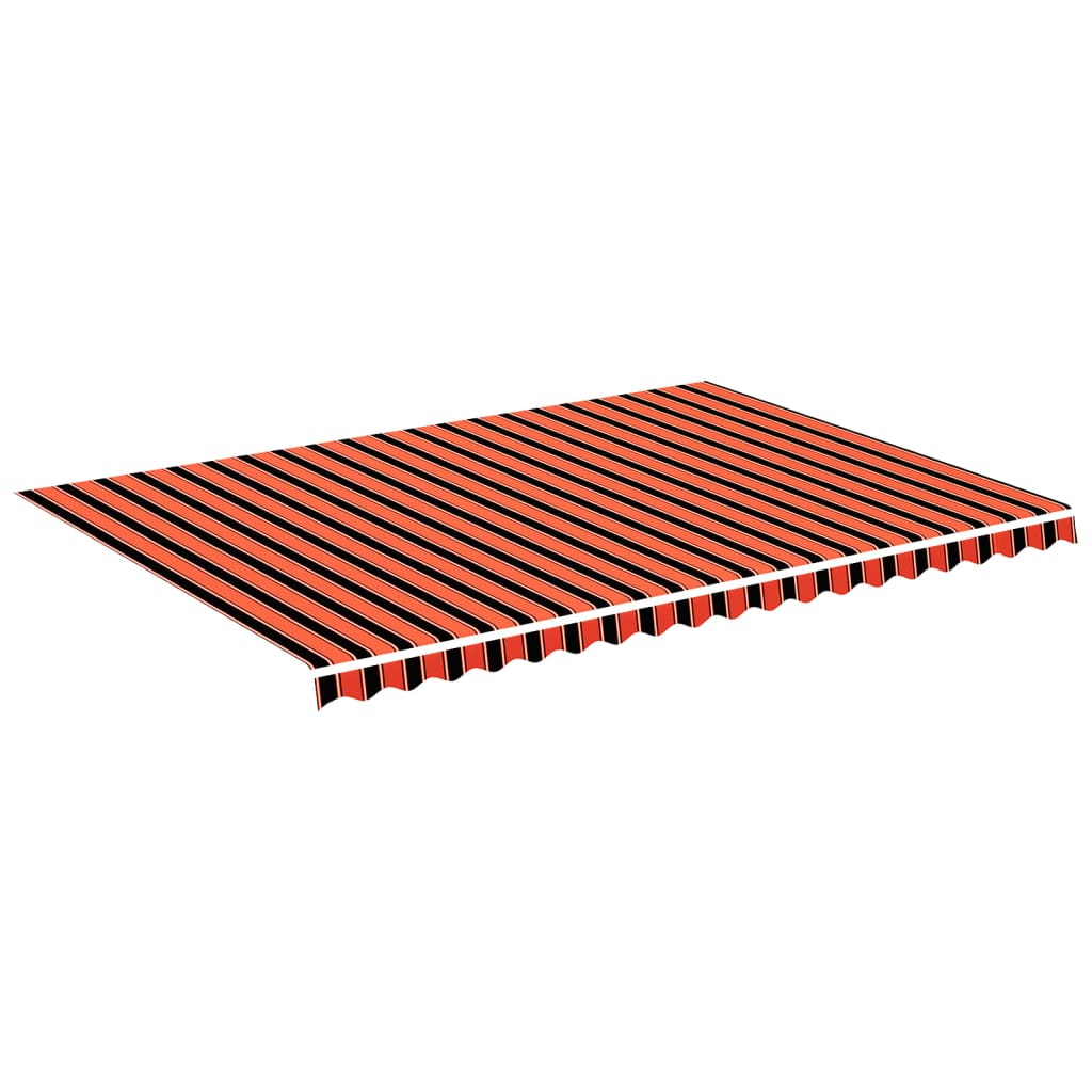 vidaXL NĂˇhradnĂ­ plachta na markĂ˝zu oranĹľovo-hnÄ›dĂˇ 5 x 3,5 m