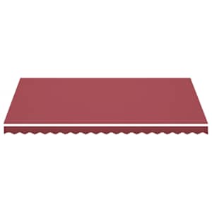 Náhradní plachta na markýzu vínově červená 4,5 x 3 m polyesterová - obrázek 3