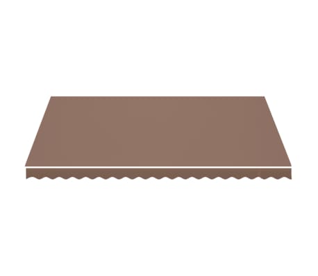vidaXL Replacement Fabric for Awning Brown 4.5x3.5 m