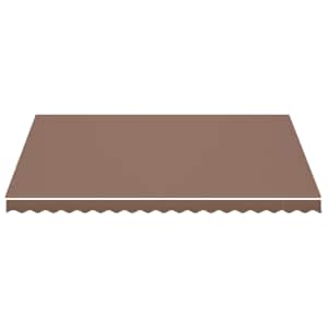 vidaXL Replacement Fabric for Awning Brown 4.5x3.5 m