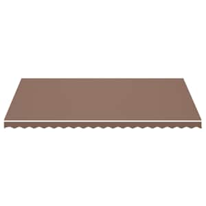 vidaXL Replacement Fabric for Awning Brown 5x3 m