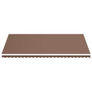 vidaXL Replacement Fabric for Awning Brown 6x3.5 m
