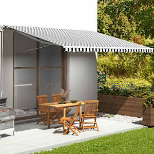 Nadomestno blago za tendo antracitno in belo 5x3,5 m