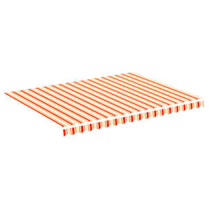 Náhradní plachta na markýzu žlutá a oranžová 4x3 m polyesterová - obrázek 2