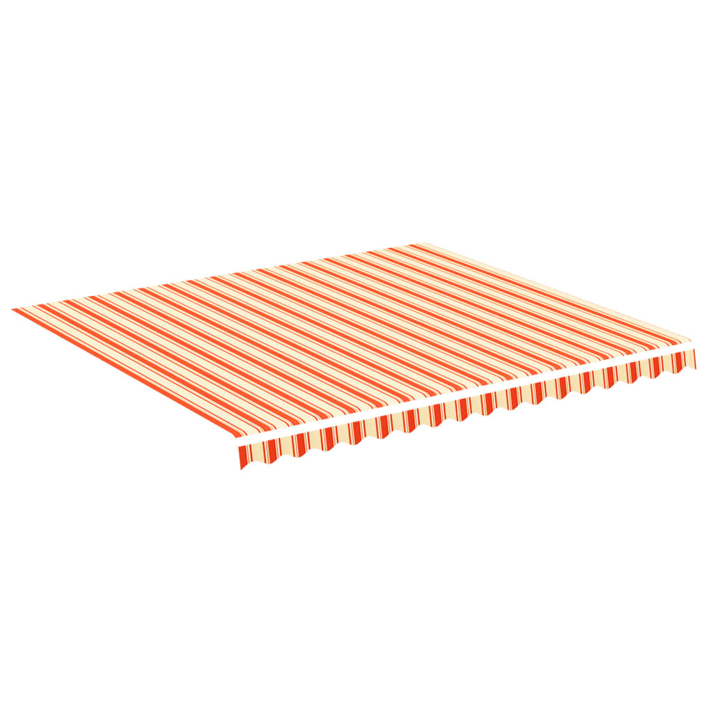 Pânză de rezervă copertină, galben și portocaliu, 4×3,5 m