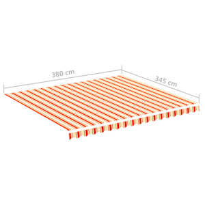 Náhradní plachta na markýzu žluto-oranžová 4 x 3,5 m - obrázek 6