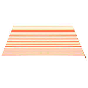 Náhradní plachta na markýzu žlutá a oranžová 4,5 x 3,5 m polyesterová - obrázek 4