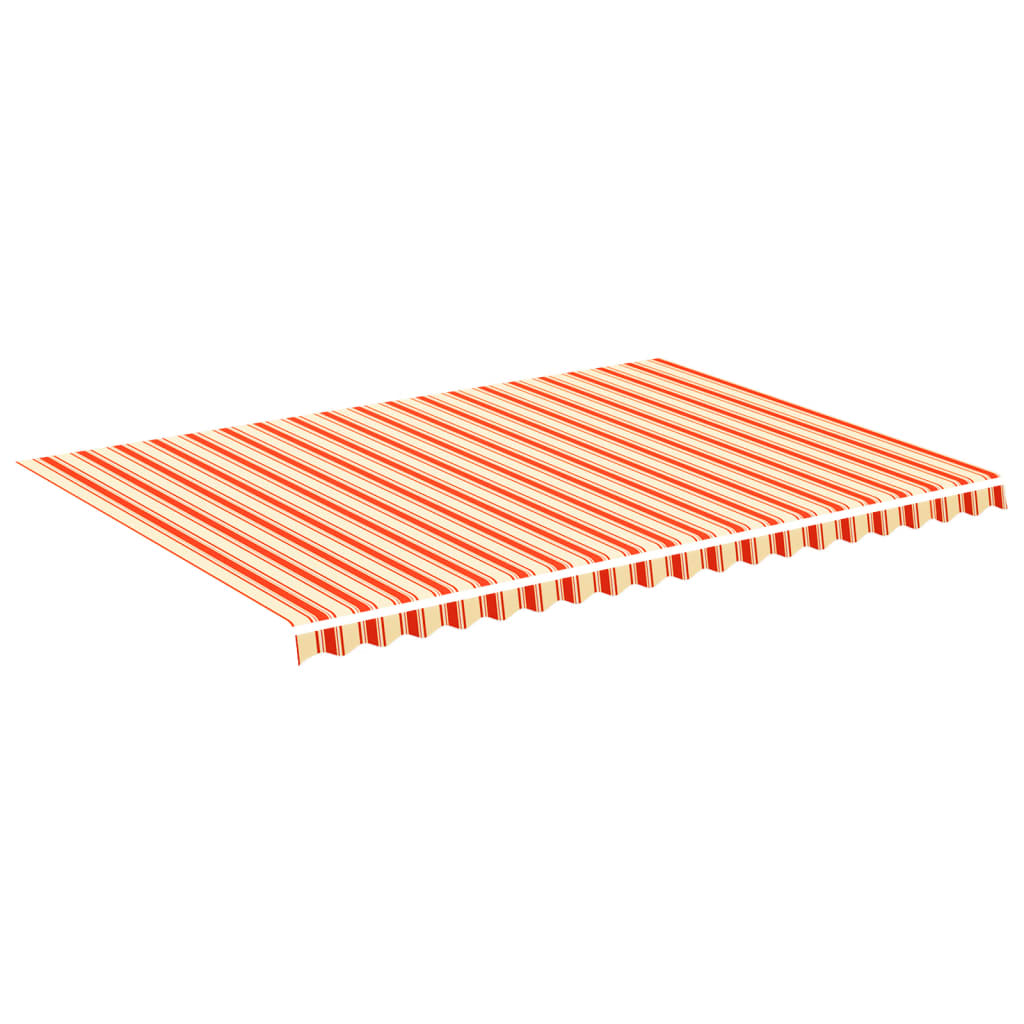 vidaXL Náhradní plachta na markýzu žluto-oranžová 5 x 3,5 m