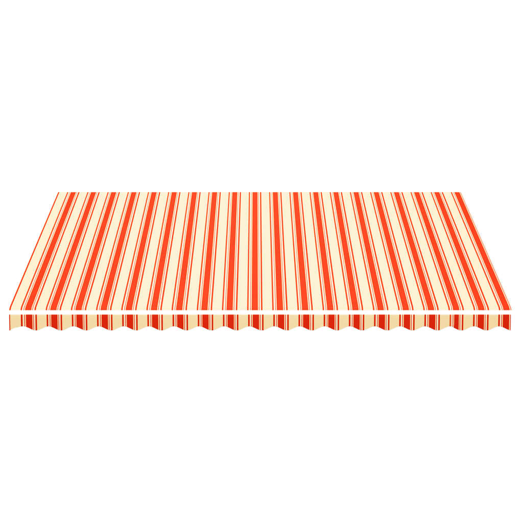 vidaXL Vervangingsdoek voor luifel 5x3,5 m geel en oranje afbeelding