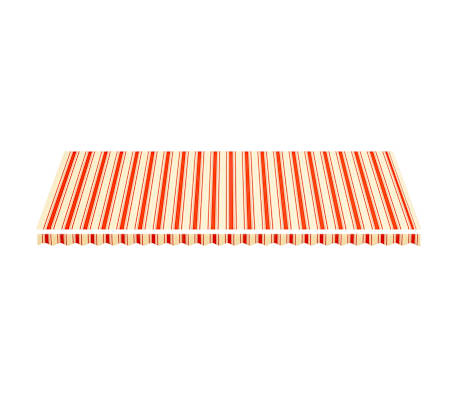 vidaXL Vervangingsdoek voor luifel 6x3 m geel en oranje