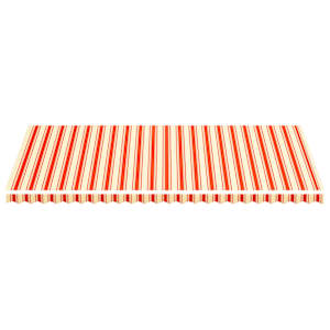 vidaXL Vervangingsdoek voor luifel 6x3 m geel en oranje