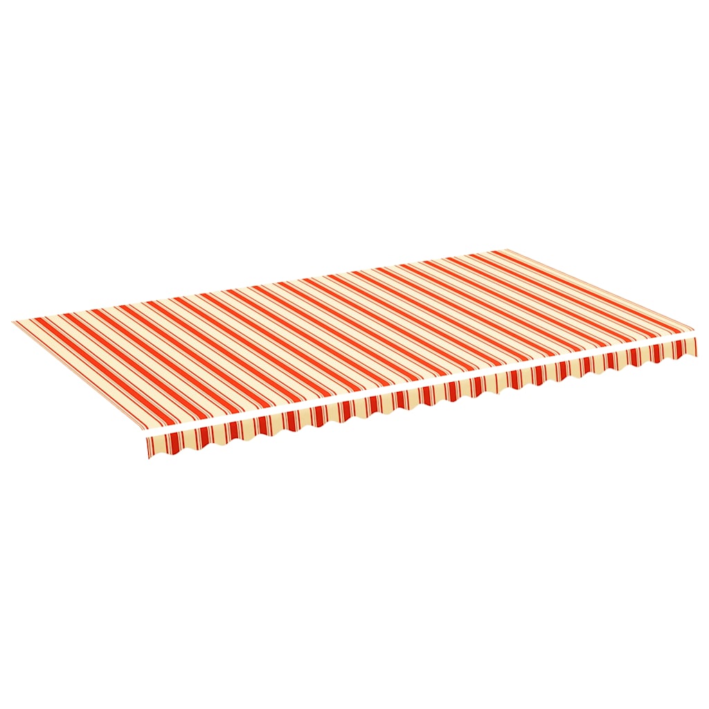 vidaXL Náhradní plachta na markýzu žlutá a oranžová 580 x 345 cm polyesterová