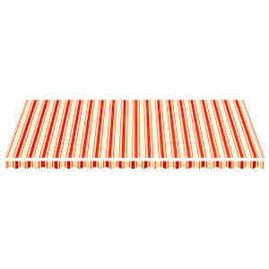 vidaXL Vervangingsdoek voor luifel 6x3,5 m geel en oranje