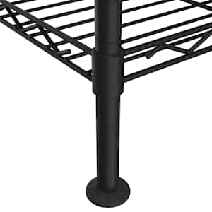 Úložný regál 3 police 60 x 35 x 76 cm černý 150 kg - obrázek 6