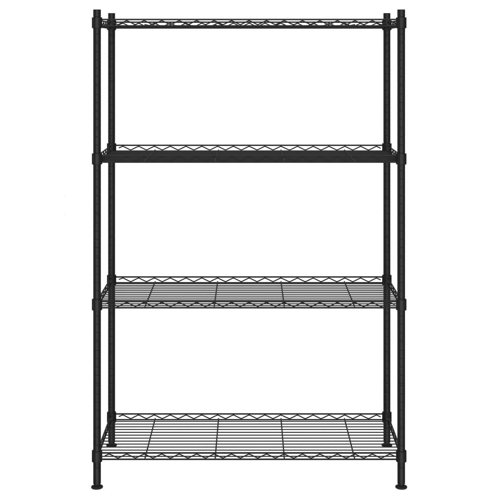 

vidaXL Opbergrek 4-laags 200 kg 90x35x137 cm zwart