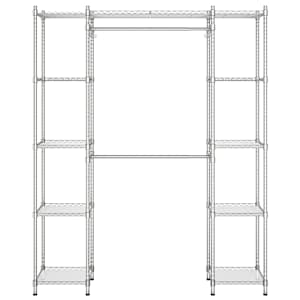 vidaXL Išskleidžiama drabužių kabykla, chromo spalvos, 500kg
