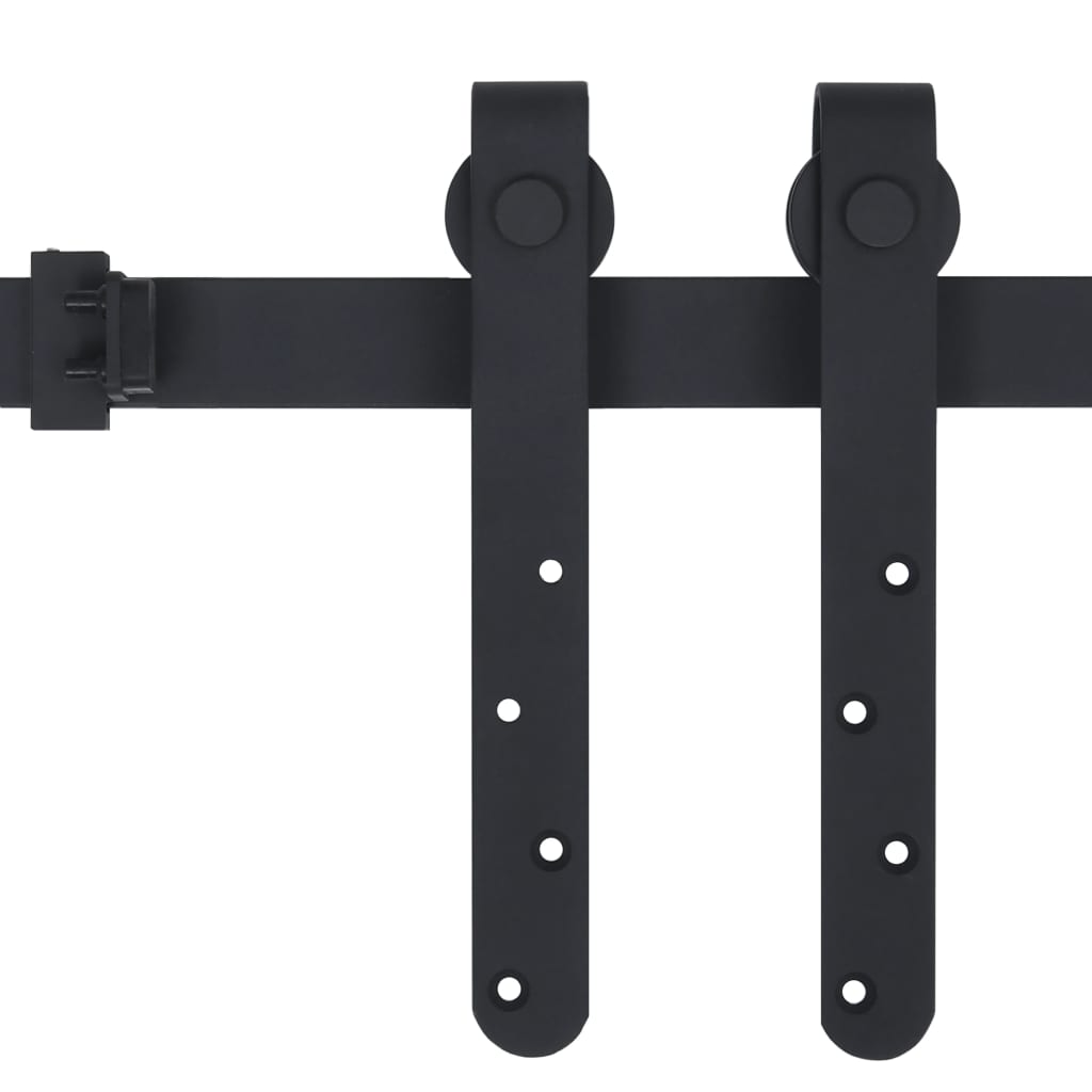 vidaXL Mini Sliding Barn Door Kit Carbon Steel 78.7"