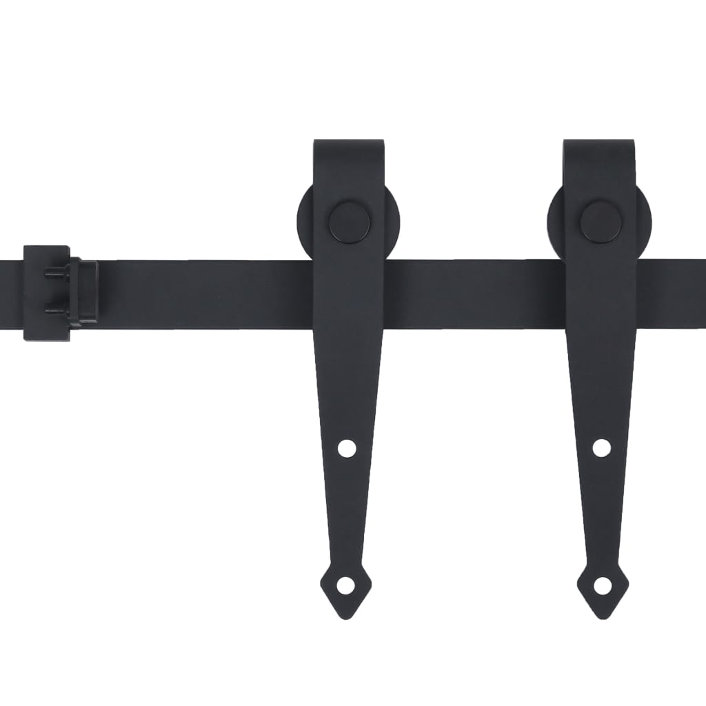 

vidaXL Ophangset voor minischuifdeur 122 cm koolstofstaal