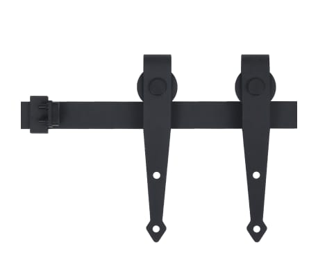 vidaXL Mini Sliding Cabinet Door Kit Carbon Steel 48"