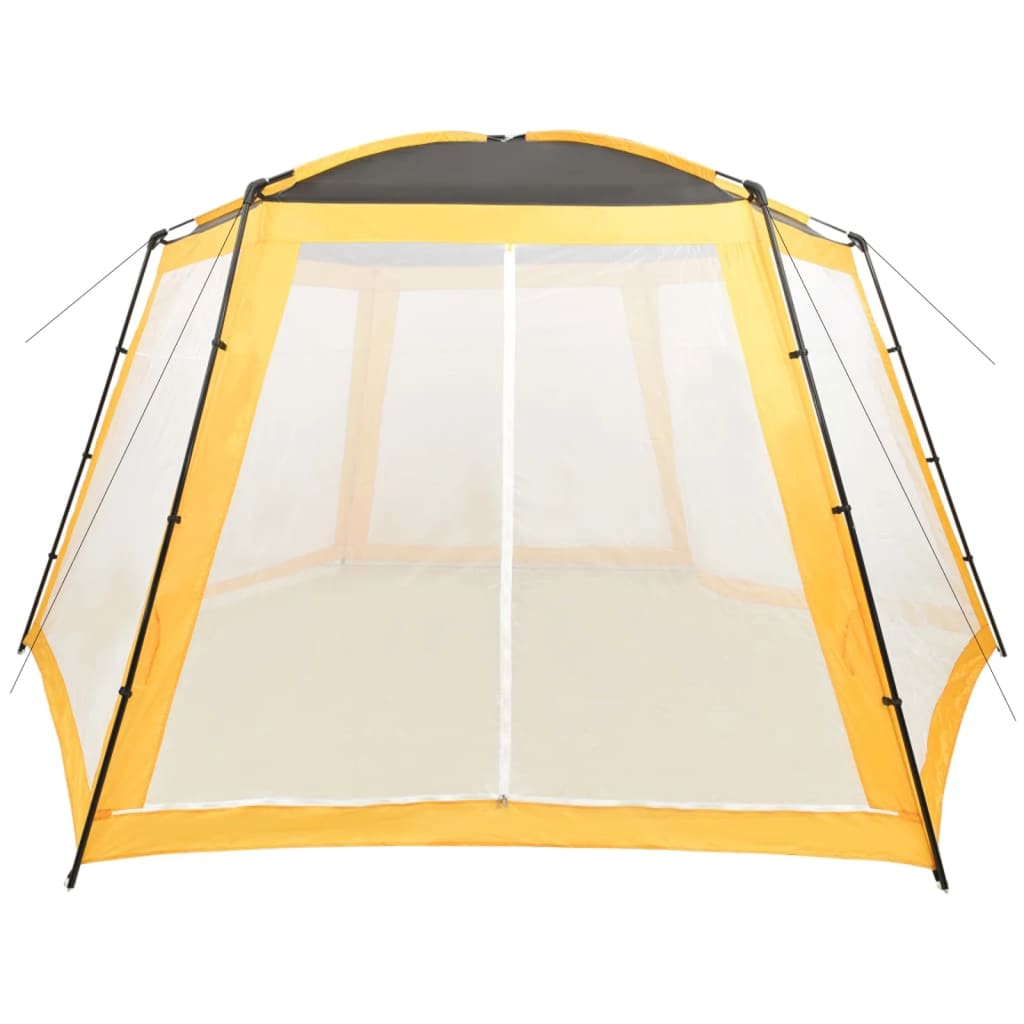 vidaXL Uima-altaan teltta kangas 590x520x250 cm kangas keltainen