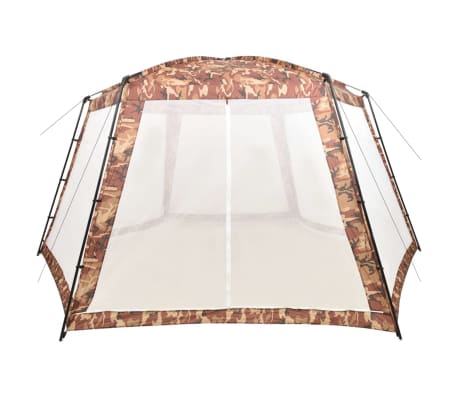 vidaXL Palapinė baseinui, kamufliažinė, 660x580x250cm, audinys