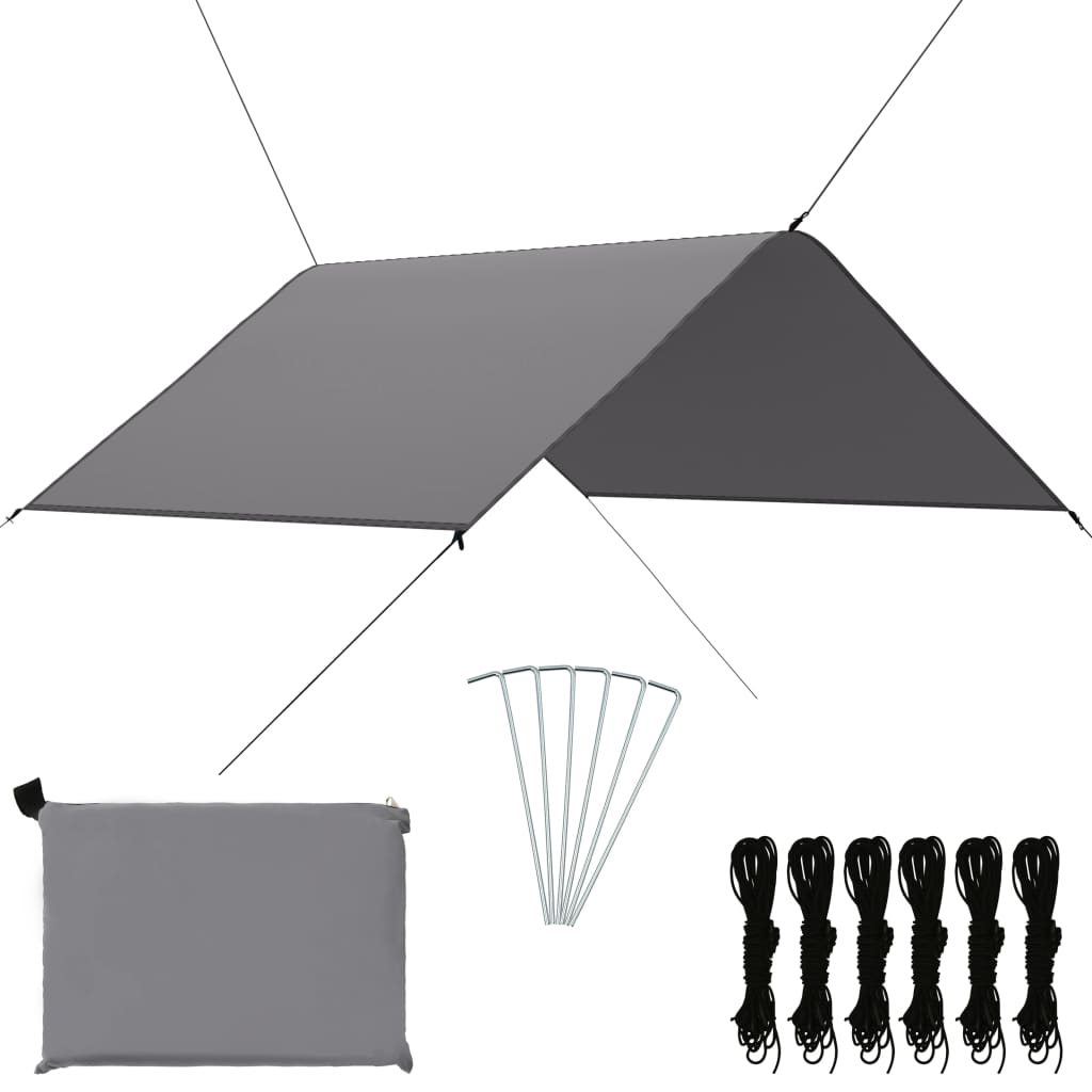 vidaXL Prelată de exterior, gri, 3 x 2,85 m