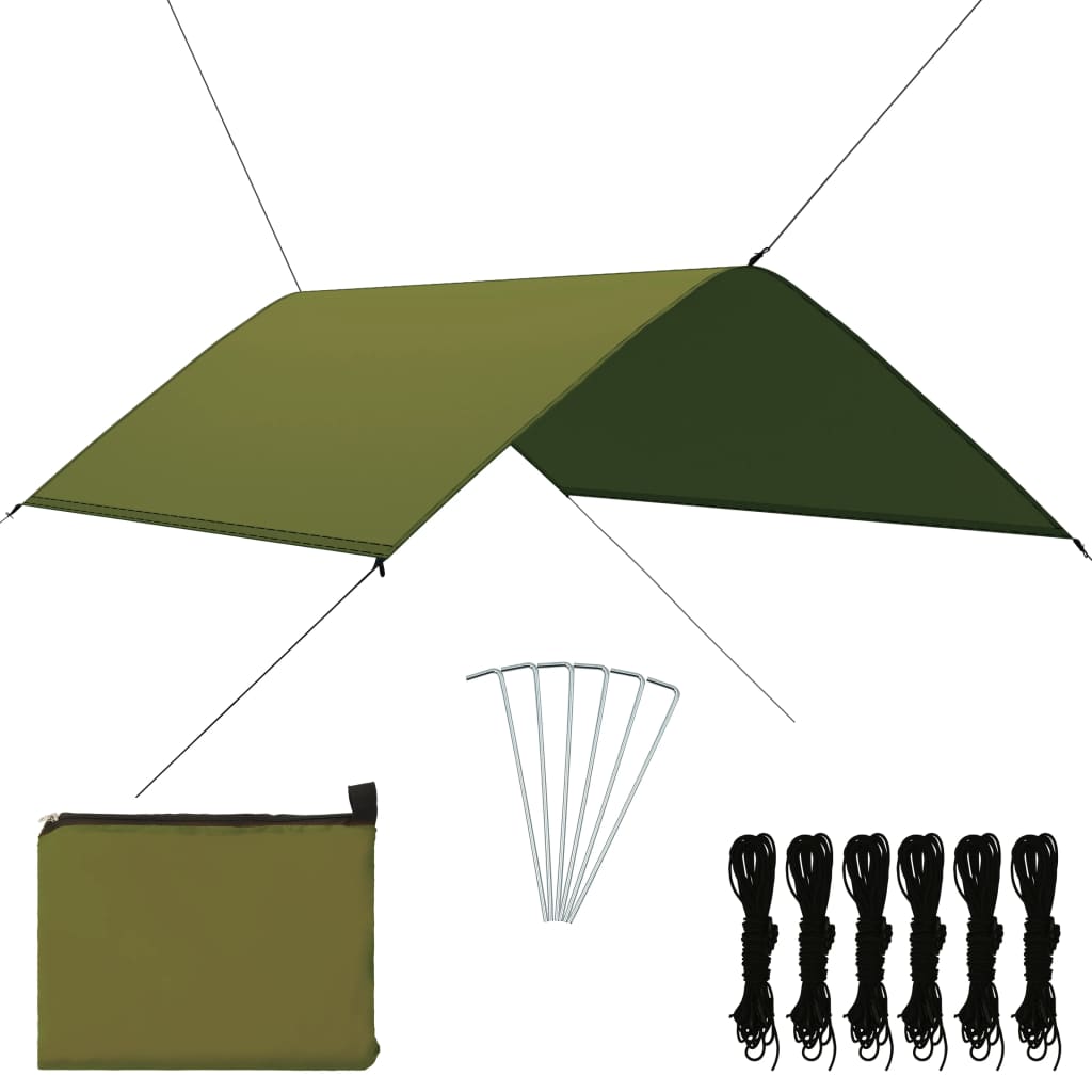 vidaXL Prelată de exterior, verde, 3x2 m