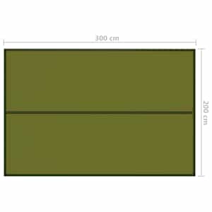 Kempingová plachta 3 x 2 m zelená - obrázek 7