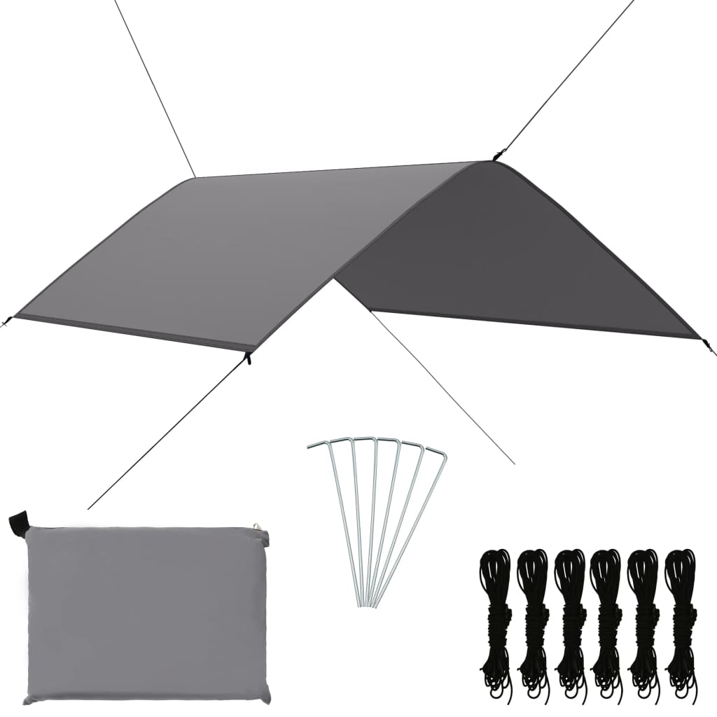 vidaXL Prelată de exterior, gri, 3x2 m