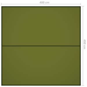 Kempingová plachta 4 x 4 m zelená - obrázek 7