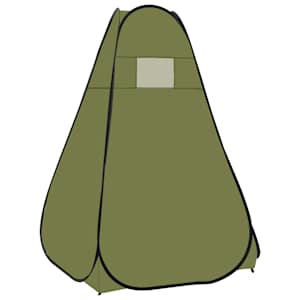Samorozkládací stan na sprchu zelený - obrázek 4
