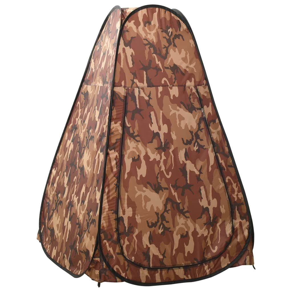 vidaXL Cort de duș pop-up, camuflaj