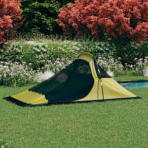 vidaXL Kempingov&yacute; stan 317x240x100 cm, modr&yacute;