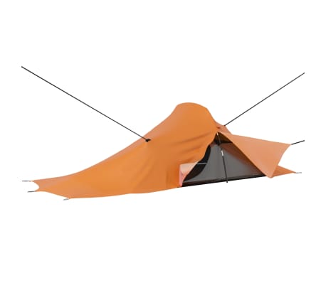 vidaXL Camping Tent 317x240x100 cm Orange and Grey