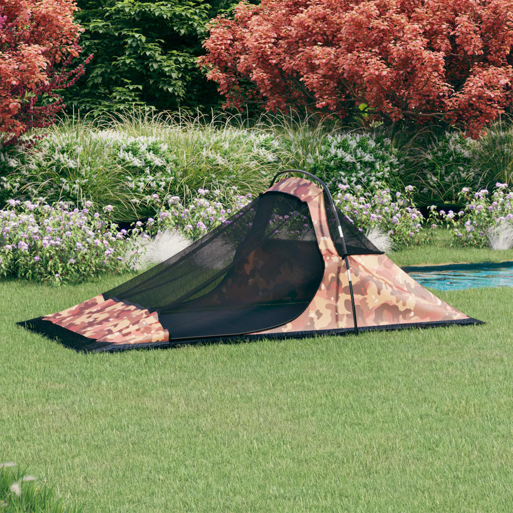 vidaXL Tent 317x240x100 cm camouflage