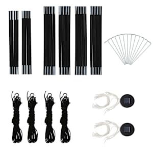 Party stan s LED světly 4 boční stěny 3,6x3,6x2,3 m maskáčový - obrázek 12