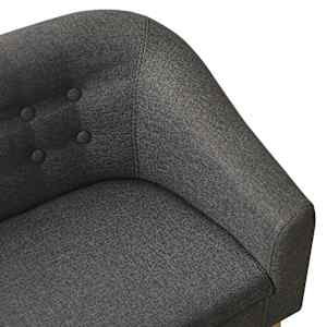 Dětská sedačka šedá textil - obrázek 5