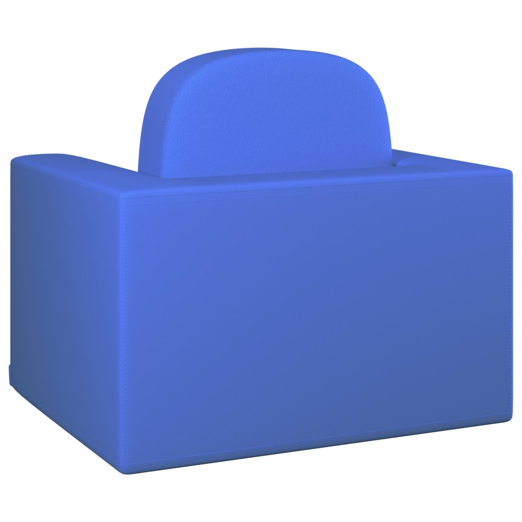 Canapé Pour Enfants 2 En 1 Bleu Similicuir VidaXL 15 width=274