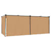 vidaXL Gazebo with Curtains 6x3 m Taupe Steel
