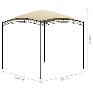 Altán 3 x 3 x 2,65 m krémový 180 g/m² - obrázek 5