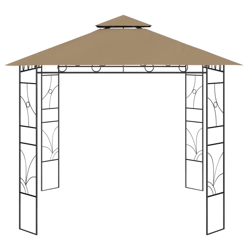 

vidaXL Prieel 160 g/m² 3x3x2,7 m taupe