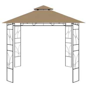 Altán 3 x 3 x 2,7 m taupe 160 g/m² - obrázek 2