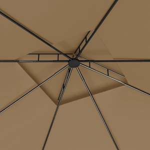 Altán 3 x 3 x 2,7 m taupe 160 g/m² - obrázek 4